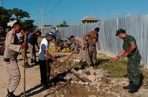 Rayakan HUT Kodam XIV/Hasanuddin–Kodim 1416/Muna Gelar Bersih-Bersih