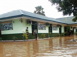 Banjir Genangi Kodim Muna