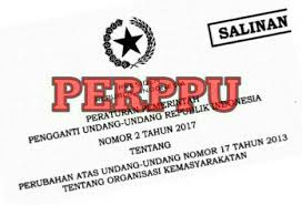 Pemprov Belum Terima Salinan Perppu Ormas