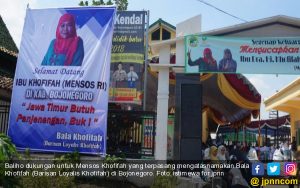 Baliho Dukungan untuk Khofifah Bertebaran di Bojonegoro