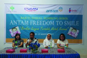 ‘Antam Fredom To Smile,18 Penderita Bibir Sumbing Dioperasi