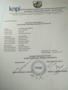 Umar Bonte ‘Kudeta’ Syahrul Beddu Jadi Ketua KNPI Sultra