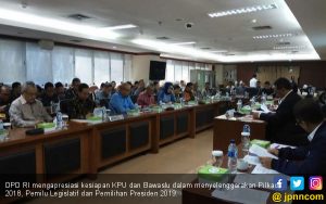 DPD RI Puji Kesiapan KPU-Bawaslu Hadapi Pilkada 2018