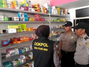 Cegah Peredaran PCC, Polres Muna Razia Apotik