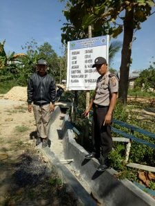 Polsek Abuki, Pantau Penggunaan Dana Desa