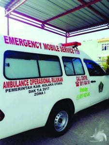 Warga Kolut Dilayani Ambulans Gratis