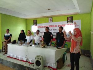 KPU Konsel Beri Pemahaman Pemilih Disabilitas