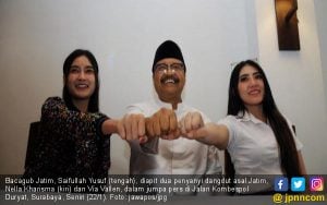 Dua Pasangan Cagub Jatim Gandeng Artis Demi Gaet Pemilih