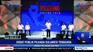 Debat Publik Tiga Pasang Cagub Sultra