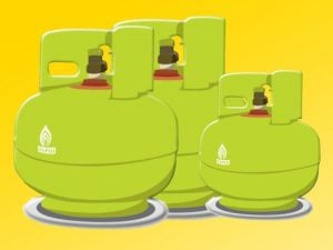 Menghilang, Tabung Gas Ukuran Tiga Kg