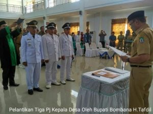 Bupati Bombana Lantik Tiga Pj Kades