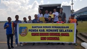 Pemda Konsel Salurkan Bantuan Untuk Sulteng