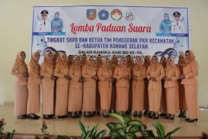 DWP Konsel Gelar Lomba Paduan Suara Antar OPD dan PKK Kecamatan