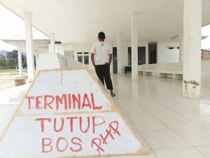 Terminal dan Pasar Mangolo ‘Mati Suri’