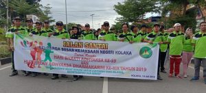 Sambut HBA ke-59, Kejari Gelar Jalan Santai