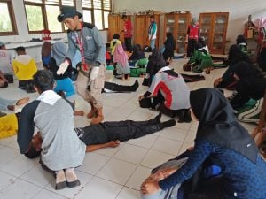 Puluhan Siswa di Butur Ikuti Diklatsar PMR