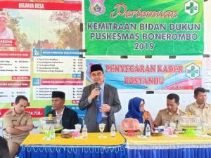 Puskesmas Bonerombo Gelar Pertemuan Kemitraan