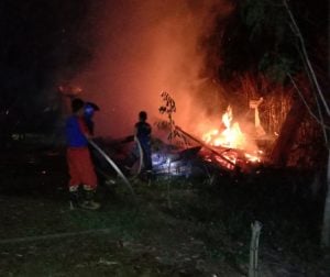 Ludes Terbakar, Rumah Mantan Sekdis Koperindag Kolaka