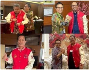 Ketua Harian IKA Unhas Pasangkan Wakil Ketua MA Jaket Alumni