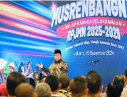 Presiden Prabowo Kokohkan Ekonomi Pancasila sebagai Pondasi Pembangunan Indonesia pada Musrenbangnas RPJMN 2025-2029, Pj Gubernur Sultra: Visi Pembangunan Daerah Baik Provinsi Maupun Kabupaten/Kota Harus Selaras dengan Program Strategis Nasional Terutama Sektor Prioritas