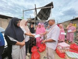 BRILinkers Kolaka Salurkan Bantuan ke Korban Kebakaran di Pomalaa