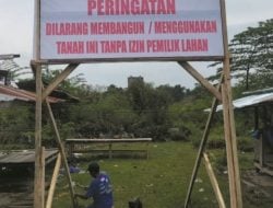 Sengketa Lahan Pasar Wakuru, Warga Pasang Plang Peringatan